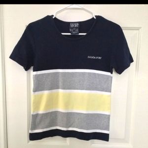 🐦 - Escada Sport sz S Striped Polo Shirt